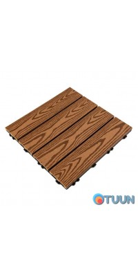 WPC golden oak composite tile 30*30CM*2CM (D) SW-00001706