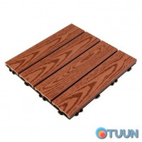 Composite tile WPC mahogany 30*30CM*2СM (D) SW-00001707