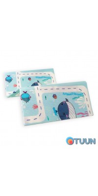 Children's folding educational thermal mat 120x180x0.8cm "Underwater road | Height meter" (268) SW-00001314