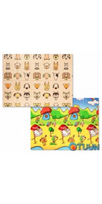 Children's folding educational thermal mat 150x200x1cm "Dog breeds | Puppies" (274) SW-00001313