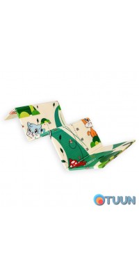 Children's folding developmental thermal mat 120x180x0.8 cm "Kittens fishing | Puppies" (275) SW-00001318