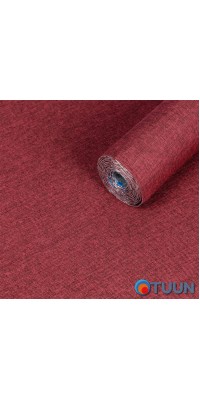 Лляні теплі шпалери на самоклейці бардо меланж 2800*650*2mm (D) SW-00001492