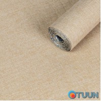 Льняные тёплые обои на самоклейке песочный меланж 2800*650*2mm (D) SW-00001497