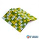 Mosaic of decorative glass yellow-green 298x298x4.5mm SW-00002362