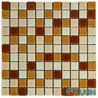 Мозаика из декоративного стекла коричневая 298х298х4,5мм SW-00002363