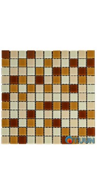 Decorative glass mosaic brown 298x298x4.5mm SW-00002363