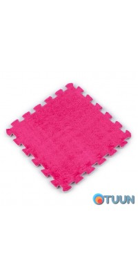 Plush floor puzzle PINK 30*30*1cm (D) SW-00002092