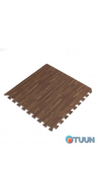 Puzzle floor - modular floor covering 600x600x10mm brown wood (MP6) SW-00000204