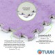 Plush floor puzzle PURPLE 30*30*1cm (D) SW-00002086