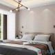 Beige wallpaper with green splashes, vinyl, paper backing SW-00000835