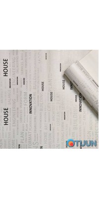Vinyl word wallpaper, paper backing SW-00000837
