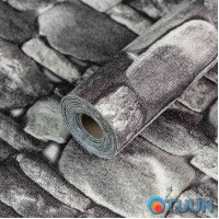 Self-adhesive wallpaper gray brick 2800x450x1.8mm SW-00000724