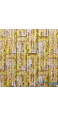 Self-adhesive decorative 3D panel bamboo masonry yellow 700x700x8.5mm (056) SW-00000091