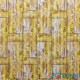 Self-adhesive decorative 3D panel bamboo masonry yellow 700x700x8.5mm (056) SW-00000091