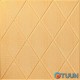 Self-adhesive decorative ceiling and wall 3D panel Rhombus under leather 700*700*5mm BEIGE SW-00001881