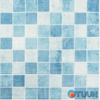 Панель стінова 3D 700х700х4мм мозаїка блакитна (D) SW-00002009