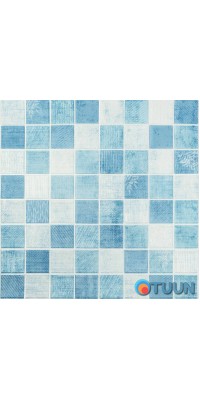 Wall panel 3D 700x700x4mm mosaic blue (D) SW-00002009