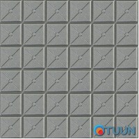Самоклеящаяся декоративная 3D панель квадрат серебро 700x700x8мм (177) SW-00000188