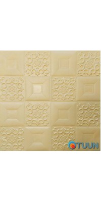 Self-adhesive decorative ceiling and wall panel beige pattern 700x700x5mm (182) SW-00000482