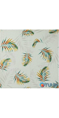 3D wall panel 680x670x4mm fern on beige background (D) SW-00001983