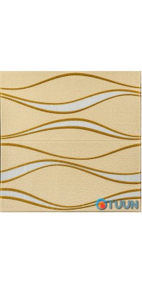 Self-adhesive 3D panel golden waves 700x700x5mm (194) SW-00000766