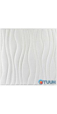 Self-adhesive decorative ceiling and wall 3D wave panel 600*600*6mm (160) SW-00001199