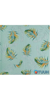 3D wall panel 680x670x4mm fern on light green background (D) SW-00001984