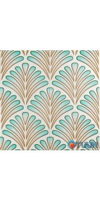3D wall panel 680x680x4mm brown-green pattern (D) SW-00001988