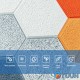 Панель стінова 3D 700х700х4мм мозаїка оранжева (D) SW-00002013