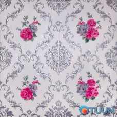 Self-adhesive decorative 3D panel monogram silver 700x700x5mm (403) SW-00000734