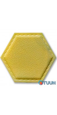 Decorative self-adhesive hexagon under the skin dark yellow 200x230mm (1101) SW-00000741