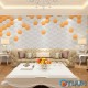 Decorative self-adhesive hexagon under the skin dark yellow 200x230mm (1101) SW-00000741