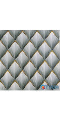 3D wall panel 700x700x4mm gray diamonds (D) SW-00001986