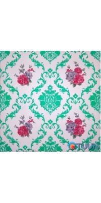 Self-adhesive decorative 3D panel monogram green 700x700x5mm (404) SW-00000735