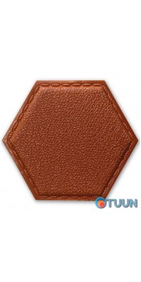 Decorative self-adhesive hexagon under the skin brown 200x230mm (1103) SW-00000743