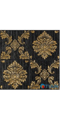Self-adhesive decorative 3D panel vintage black 700x700x5mm (407) SW-00000759