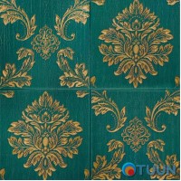 Самоклеюча декоративна 3D панель вінтаж бірюзовий 700x700x5мм (408) SW-00000760