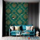 Self-adhesive decorative 3D panel vintage turquoise 700x700x5mm (408) SW-00000760