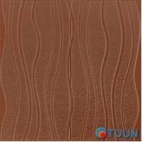 Самоклеющаяся декоративная потолочно-стеновая 3D панель коричневые волны 700x700x7мм (366) SW-00000849