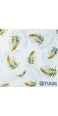 3D wall panel 680x670x4mm fern on white background (D) SW-00001981