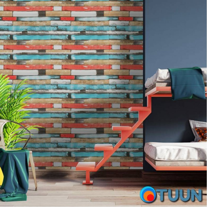 Self-adhesive decorative 3D panel rosewood 700x700x5mm (050) SW-00000172
