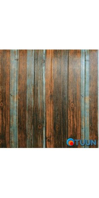 Self-adhesive decorative 3D panel gray-brown wood 700x700x6.5mm (086) SW-00000249