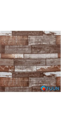 Self-adhesive decorative 3D panel brown wood 700x700x5mm (049) SW-00000152