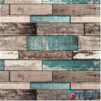 Декоративна 3D панель самоклейка під дерево Синє дерево 700х700х6мм (088) SW-00000275