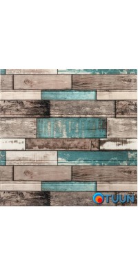 Decorative 3D panel self-adhesive wood Blue tree 700x700x6mm (088) SW-00000275