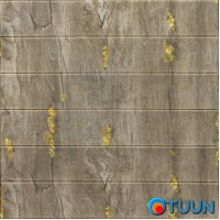 Self-adhesive 3D panel yellow flowers on wood 700x700x4mm SW-00001359