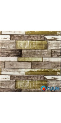 Self-adhesive decorative 3D panel gray-brown wood 700x700x4mm (378) SW-00000883