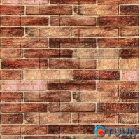 Самоклеющаяся декоративная 3D панель под коричневый кирпич екатеринослав 700x770x5мм (179) SW-00000248