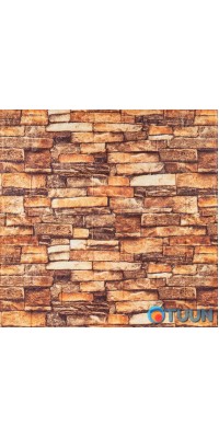 Self-adhesive decorative 3D brick panel red sandstone matte 700x770x5mm (058M) SW-00000633