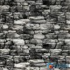Decorative 3D panel self-adhesive under black stone Ekaterinoslavsky 700x770x5mm (040) SW-00000483